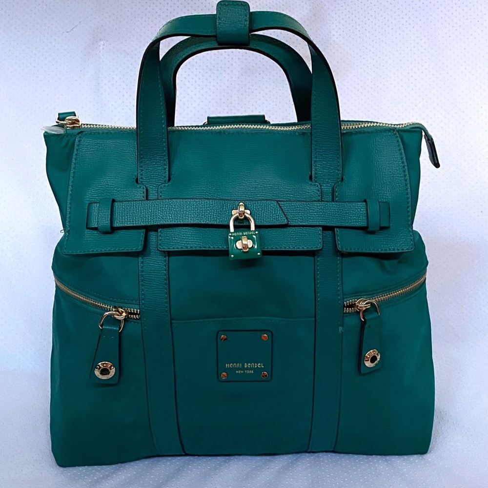 Henri Bendel jetsetter convertible backpack(teal
